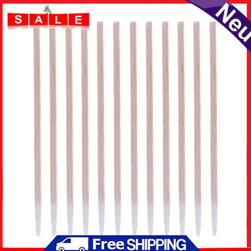 300pcs Wooden Handle Cotton Swab Makeup Applicator Medical Swabs