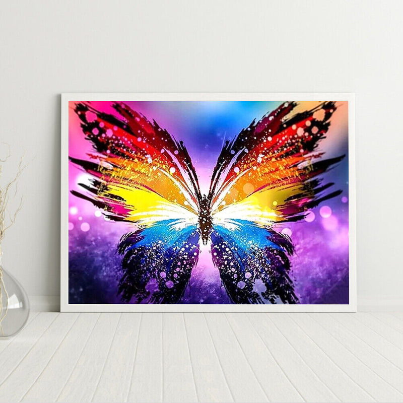Oil Paint by Numbers Color Kit Butterfly DIY Picture Drawing Wall Craft Gifts