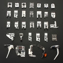 32 PCS Domestic Sewing Machine Foot Feet For Brother Singer Set Newly
