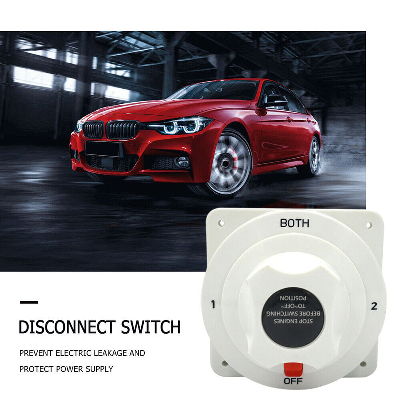 High Power Battery Disconnect Switches Marine Boat Dual Battery Selector Switch