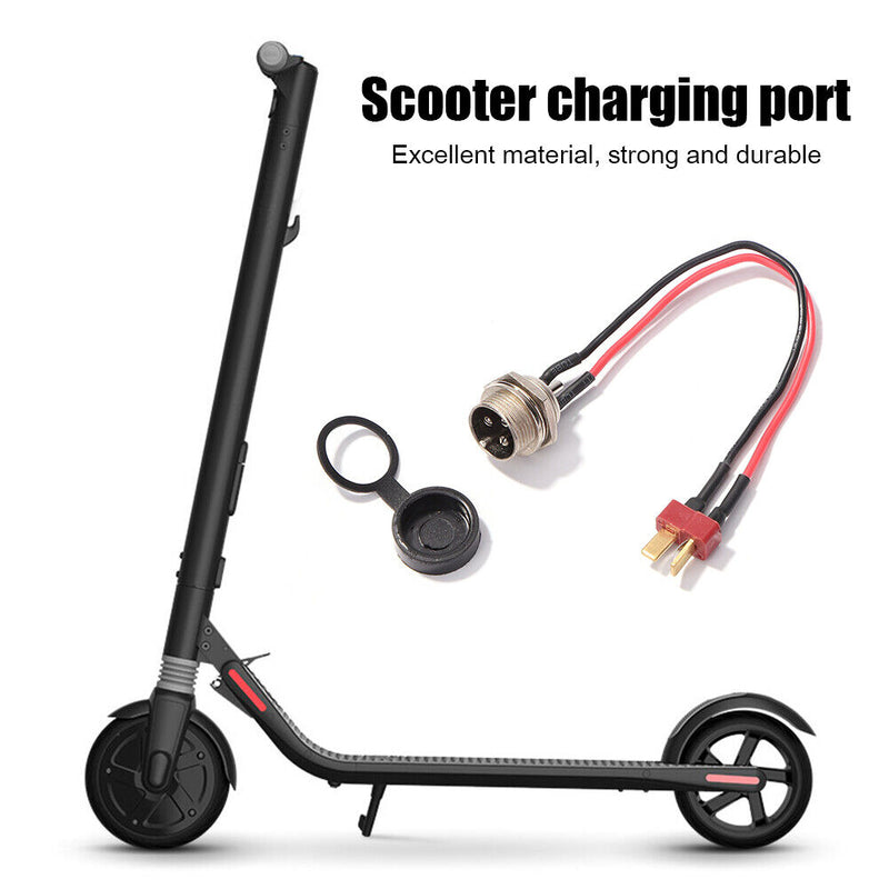 Electric Scooter Parts Power Charger T-head Charging Port for KUGOO M4 PRO Newly