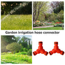 2pcs Y Type Tape Connector Quick Adapter Garden Hose Irrigation (Orange)