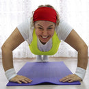 Yoga Sweat Headband Non-slip Elastic Stretch Hair Band Sports Safety (Red)