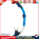 Diving Snorkel Full Dry Underwater Breathing Tube Snorkeling Gear (Blue) Newly