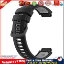 22mm Smart Watch Band for Garmin Forerunner 220 230 Straps (Black Grey) Newly