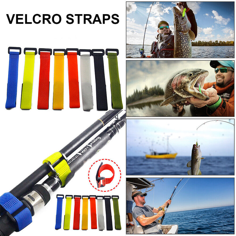 Portable Fishing Pole Wrap Band Ties Holder Outdoor Fishing Tackle Accessorie