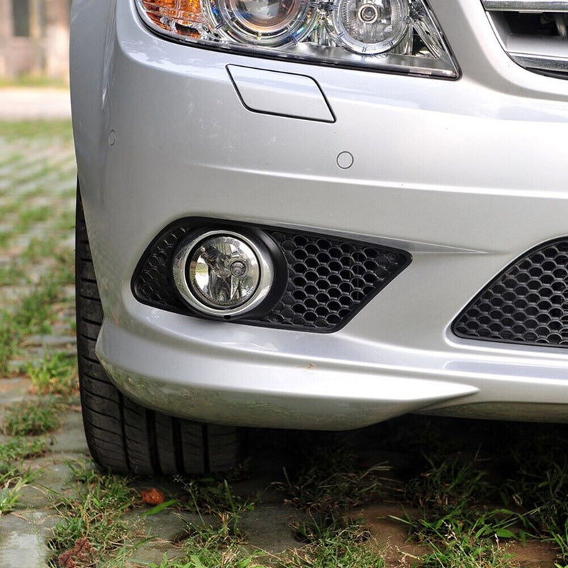 Front Bumper Fog Light Grille for Mercedes Benz C-Class W204 08-10 (1 Pair)