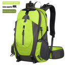 40L Waterproof Cycling Camping Backpack with Rain Cover (Fluorescent Green)