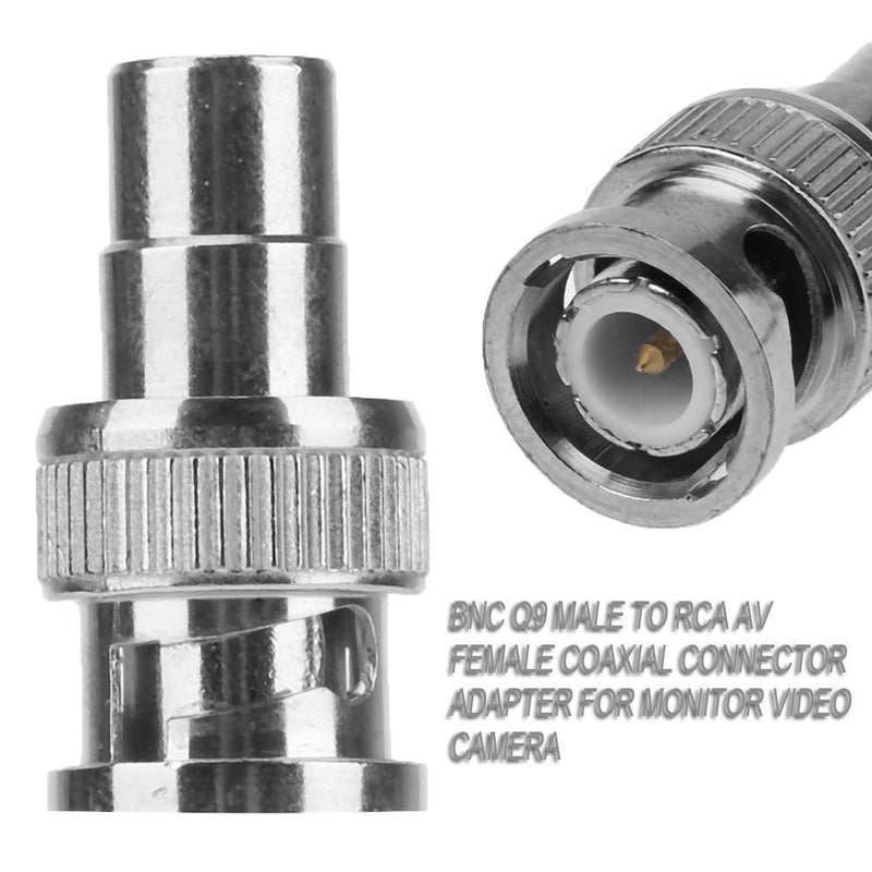 BNC Q9 Male to RCA AV Female Coaxial Connector Adapter for CCTV Camera Newly