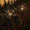 LED Solar Firework Lamp Outdoor Garden Lawn Stake String Light (Warm White)