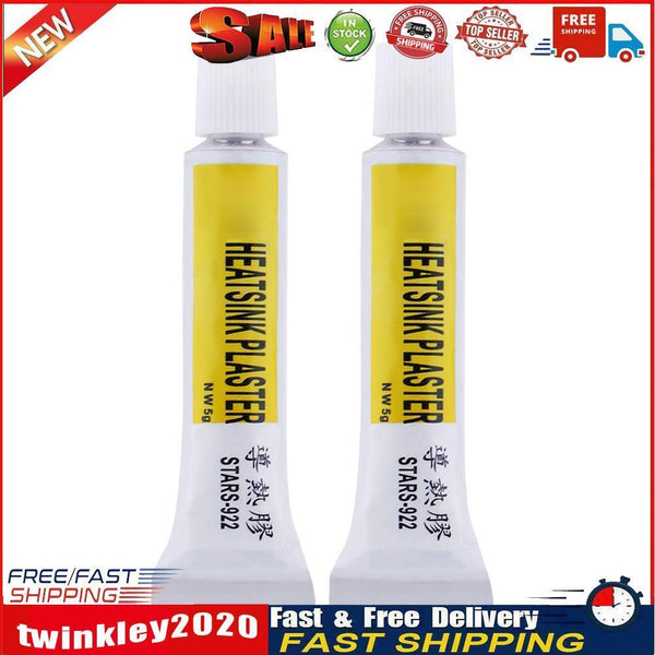 2pcs STARS-922 Heatsink Plaster Thermal Silicone Adhesive Cooling Paste Newly