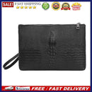 Men Alligator Leather Handbag Business Money Purse Wallet Zipper Clutch Bags