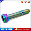 OUO Mountain Bike Headset Bowl Cover Screw Stem Top Caps Bolts (Colorful)