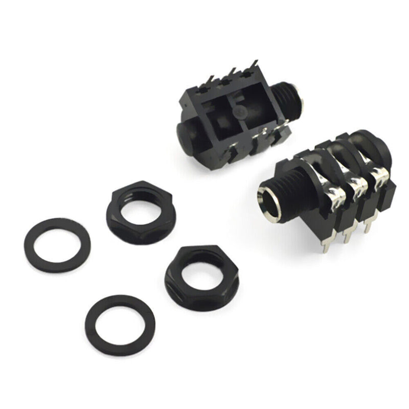 10Pcs 6PIN 6.35mm Microphone Female Stereo Audio Socket Jack Connector