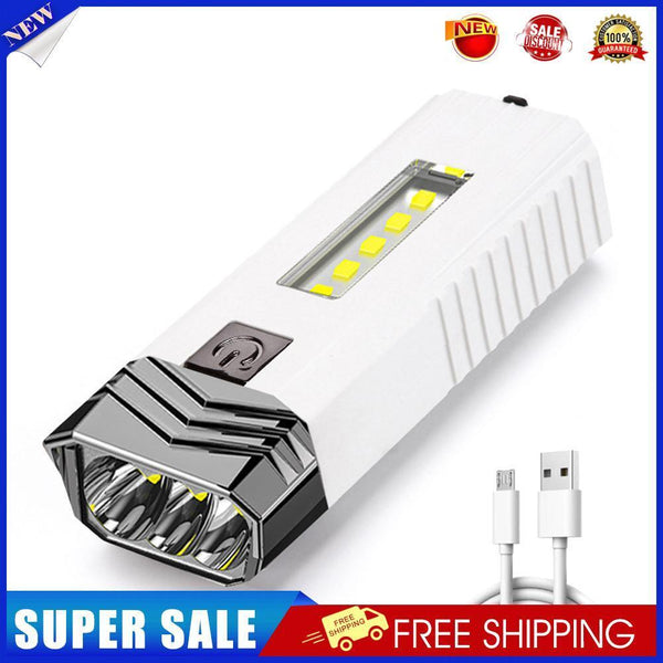 LED COB Flashlight 500LM USB Charging Waterproof Lighting Torch Lamp Campin