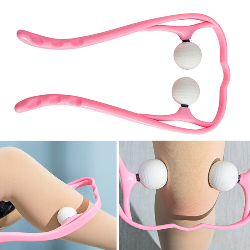 Hand Roller Massage Neck Shoulder Dual Trigger Point Self Massager Health Care