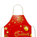 Kitchen Aprons for Women Men Household Baking Linen Tablier Merry Christmas