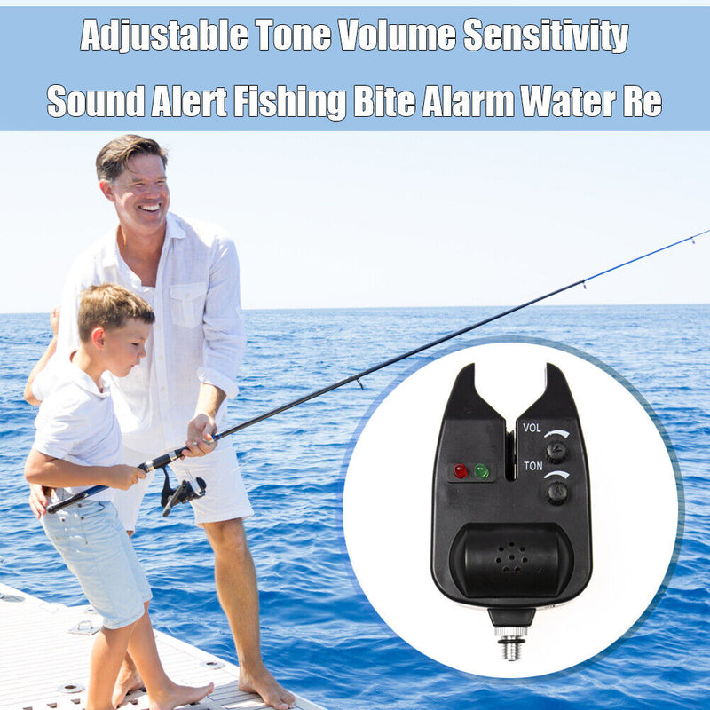 LED Tone Volume Sensitivity Sound Fishing Alarm Waterproof Fish Rod Alert