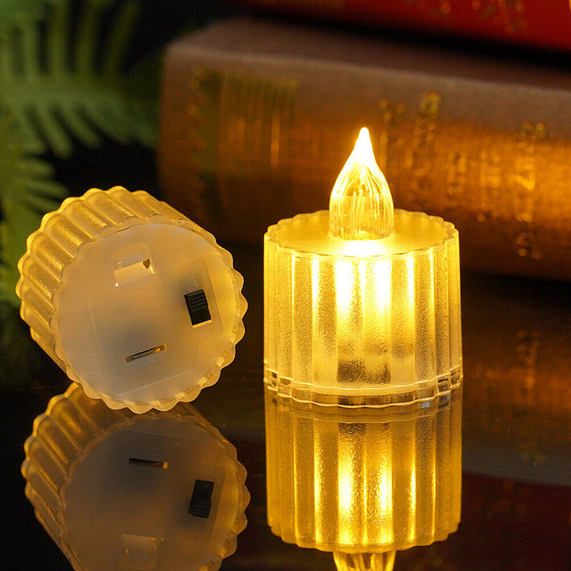 24pcs Candle Wedding Decorative Candles for Weddings Led Light Bedroom Deco