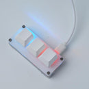 RGB Macro Custom Keyboard Knob 3 Key Programmable Mechanical Keypad.: