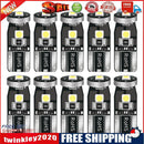 10pcs T10 3030 3SMD LED Wedge Car Clearance Light Bulbs (White LED+Black)