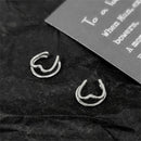Jewelry Geometric Heart Clip Earrings No Piercing Earrings C-shape Ear Clip