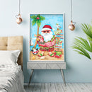 Diamond Santa Claus Full Round Drill Rhinestone Picture