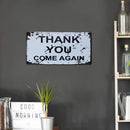Wall Mounted Warning Metal Signs Retro Pub Bar Door Hanging Rectangle Iron Sheet
