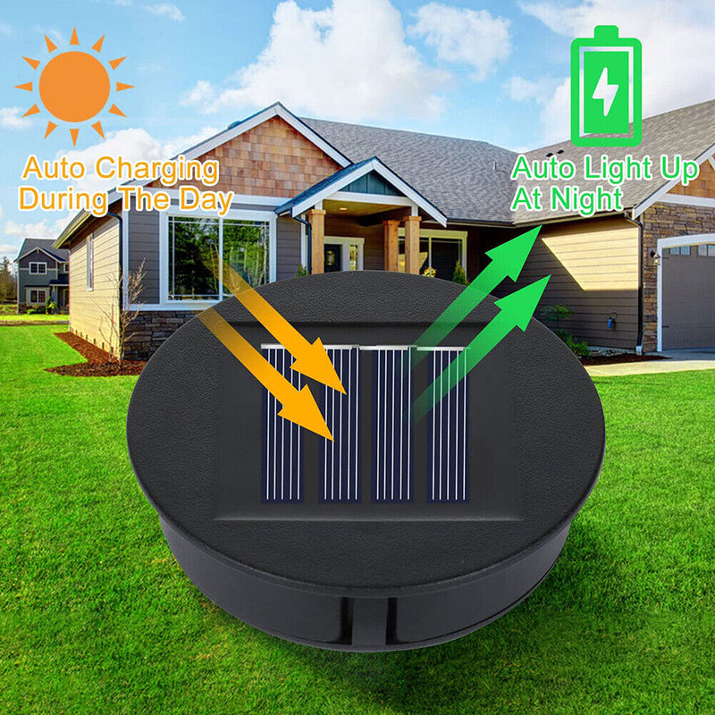 Replacement Solar Light Tops Outdoor Hanging Lantern Light Parts (2pcs)