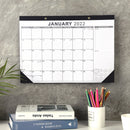 2022 Desk Calendar 18 Monthly Hanging / Desktop Blotter (2 Black Classic)
