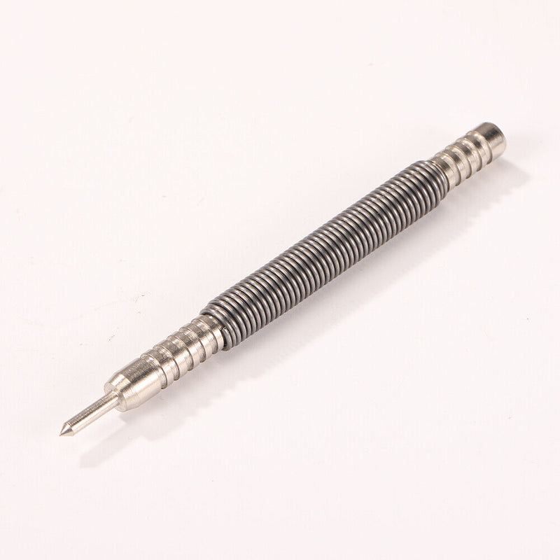 Spring Tool Hammerless Single Ended Center Punch Spring Loaded Drill Bits Newly