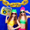 80s 90s Inflatable Radio Props Party Decorations Birthday Supplies (02)