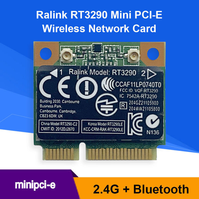 RT3290 150M 2.4GHz Bluetooth 3.0 Mini PCI-E WiFi Adapter for Laptop Notebook PC