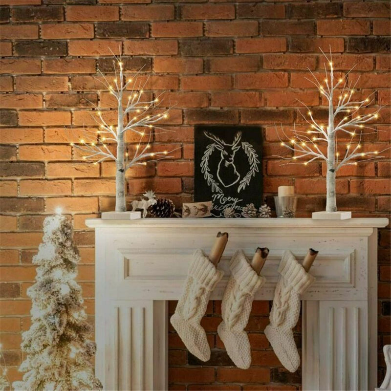 White Twig Tree Christmas Birch Tree Lights Simulation Tree Lights LED Light Up
