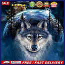 5D DIY Diamond Painting Full Round Drill Animal Wolf Wall Decor Rhinestone