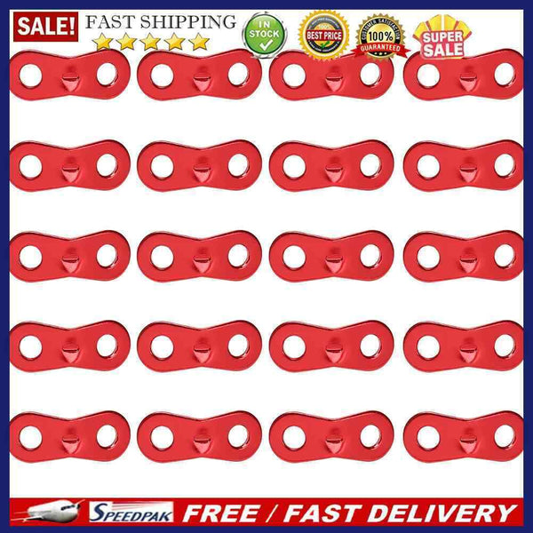 20pcs Outdoor Camping Tent Parachute Cord Rope Buckle Cord Buckle Fastener Ki