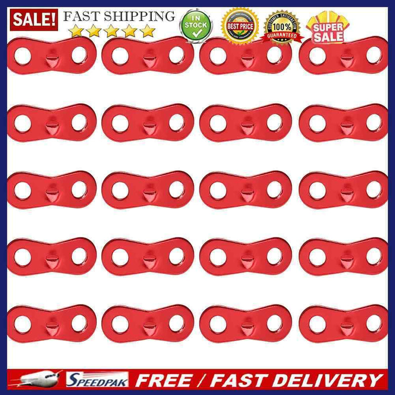 20pcs Outdoor Camping Tent Parachute Cord Rope Buckle Cord Buckle Fastener Ki