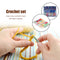 9pcs Colorful Ergonomic Crochet Hooks Soft Handles Sweater Needles (Bubble)