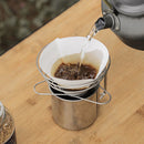 Steel Coffee Dripper Stand Holder Foldable Camping Coffee Filter Rack (M) Newly