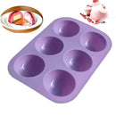 5 cm Dia Half Ball Sphere Chocolate Cake Muffin Pastry Jelly Mold Tray T7E6