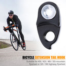 Bicycle Rear Derailleur Hanger Extension Gear Tail Hook Extender (Black)