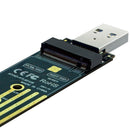 NVMe to USB Adapter, M.2 SSD to USB 3.1 Type A Card, Based UK PCIe Hard Key C5X1