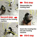 Aluminum Grass Trimmer Head With 4Lines Brush Cutter Lawn Accessories Head V9D2