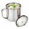 Alloy D Shape Cup Water Mug 400ml Capacity Coffee Water Y7X0 Cup V7W3 M8Z3