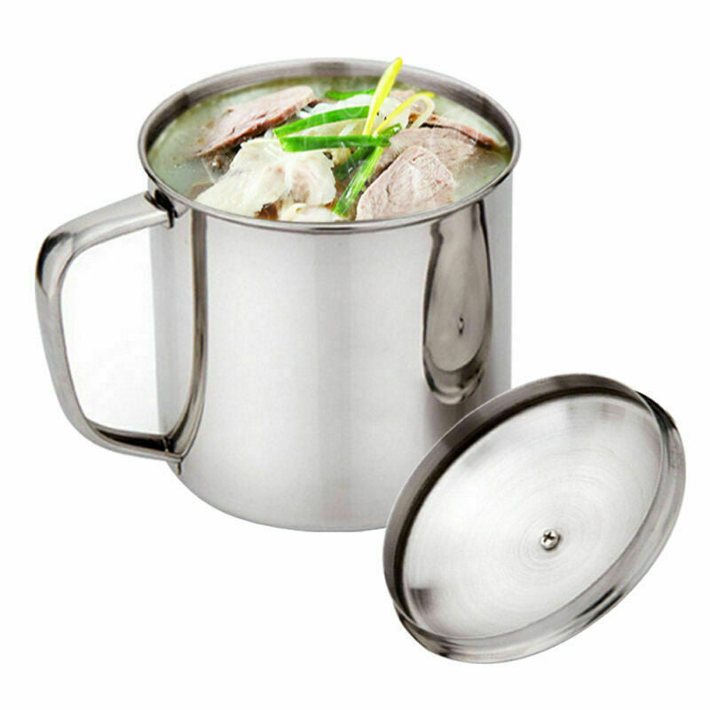 Alloy D Shape Cup Water Mug 400ml Capacity Coffee Water Y7X0 Cup V7W3 M8Z3
