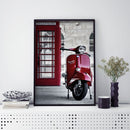 DIY 5D Mosaic Red Motorcycle Rhinestone Drawing Full Round Diamond Painting Kit