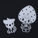 2pcs Mushroom Cutting Dies for DIY Metal Stencil Scrapbooking Emboss Craft-