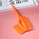 Barber Hair Dye Comb with Brush Plastic Hair Coloring Applicator (Orange) Newly