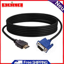 1.8m HDMI Male to VGA Male Cable 1080P Video Cord for HDTV Projector Display DVD