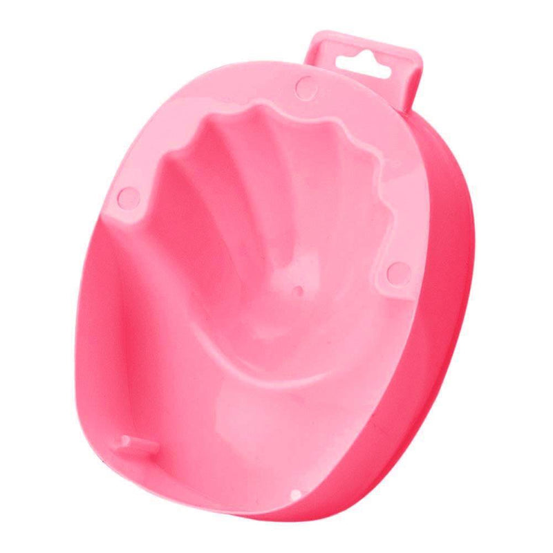 Nail Art Hand Wash Remover Soak Plastic Bowl Nail Bath Manicure Tool(Pink)